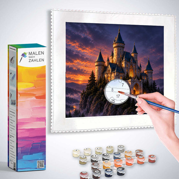 Malen nach Zahlen - Fantasy Schloss