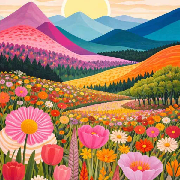 Malen nach Zahlen - Farben des Morgens