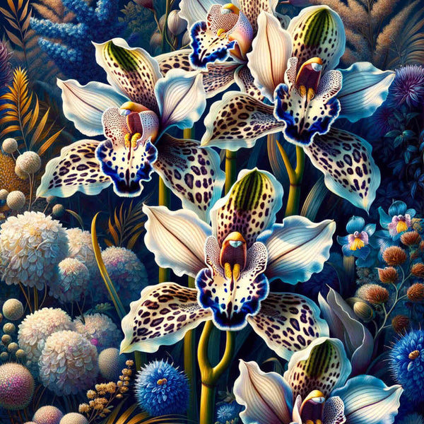 Malen nach Zahlen - Leoparden Orchidee