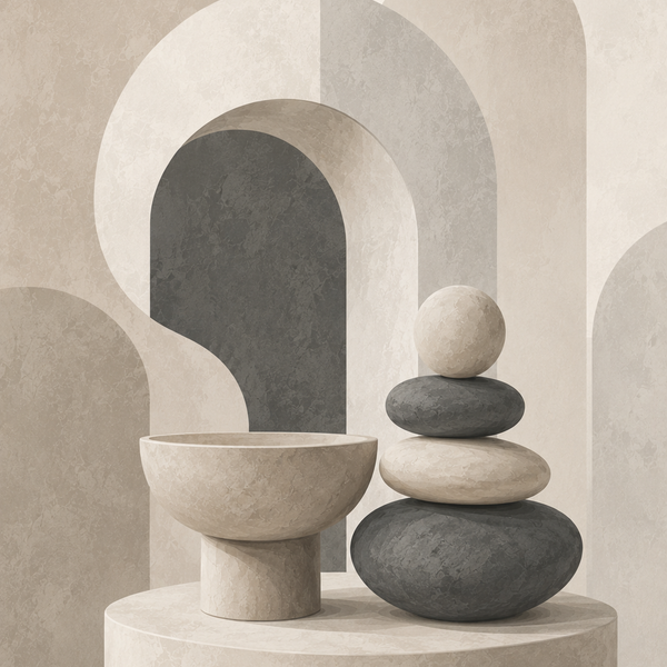 Calm Stone 4er SET - Mini Malen nach Zahlen