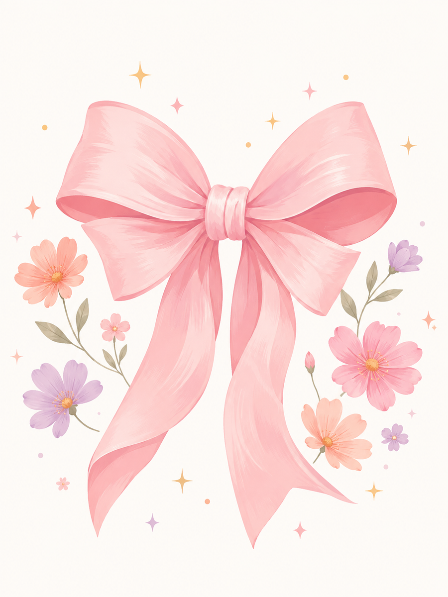Pretty in Pink 4er SET - Mini Malen nach Zahlen