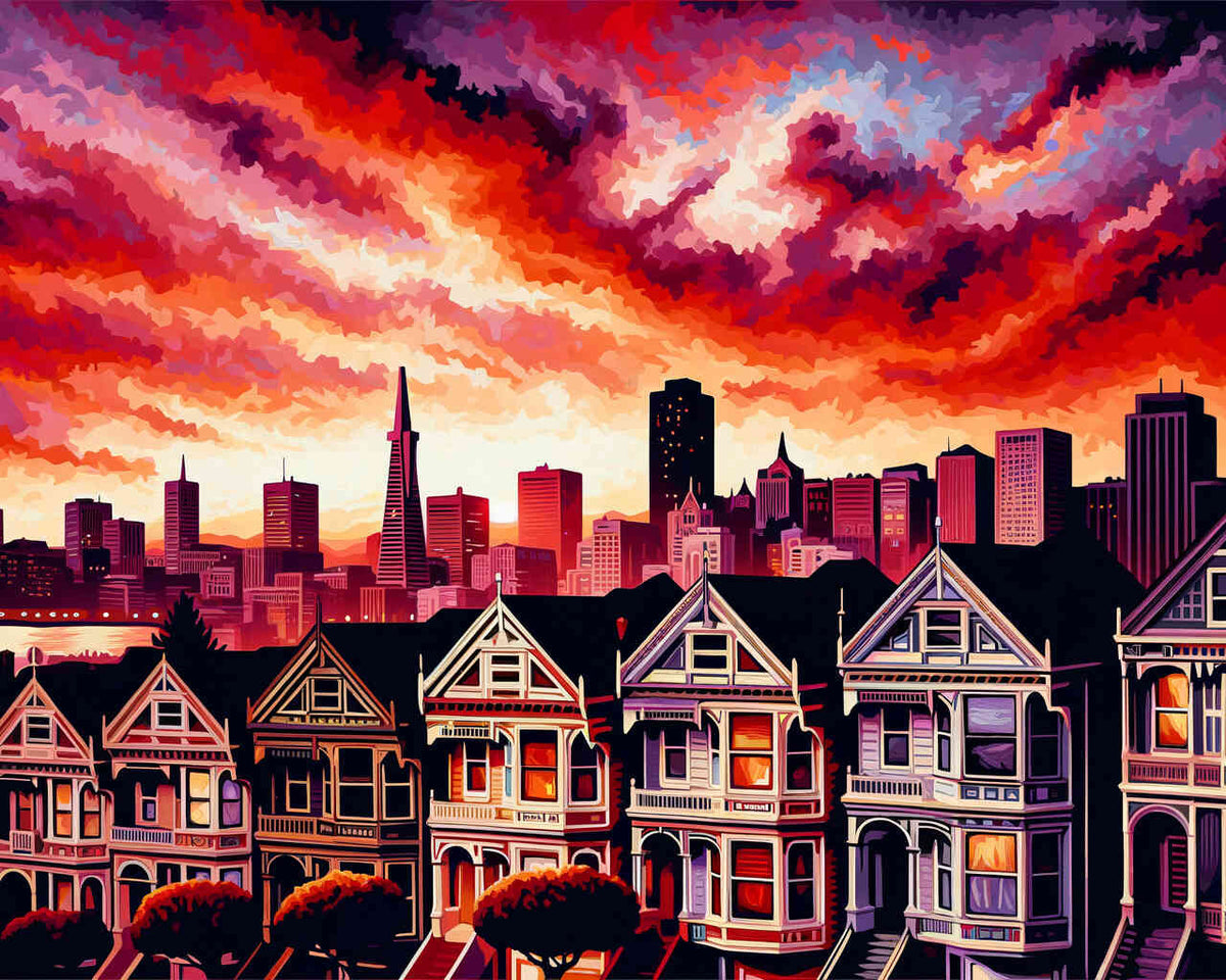 San Francisco, Kalifornien – Malen nach Zahlen