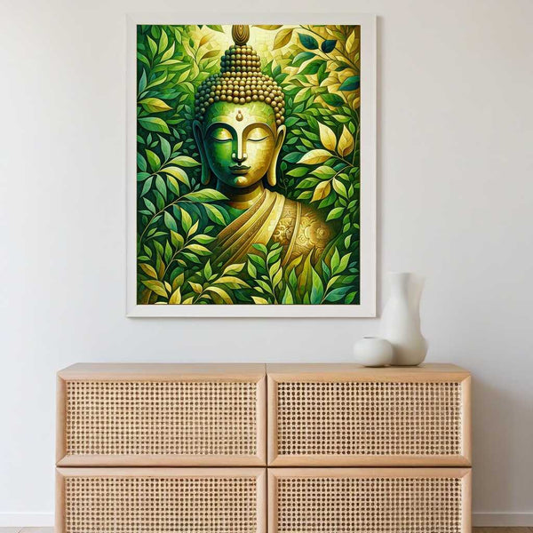 Malen nach Zahlen - Buddha mit Pflanze