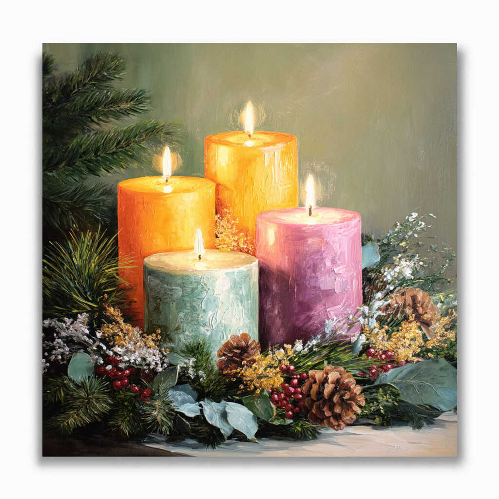 Malen nach Zahlen - Lichterzauber der Weihnacht