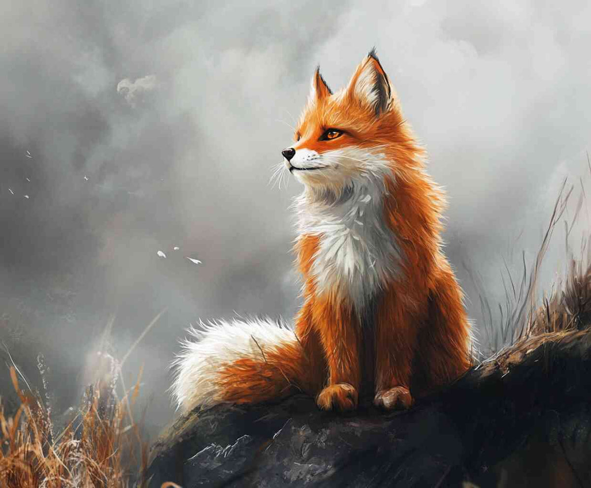 Malen nach Zahlen - Anmutiger Fuchs