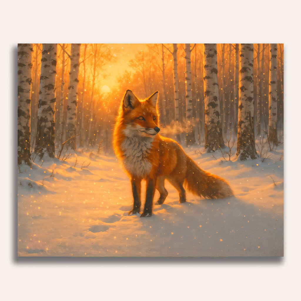 Malen nach Zahlen - Magie des Wintermorgens