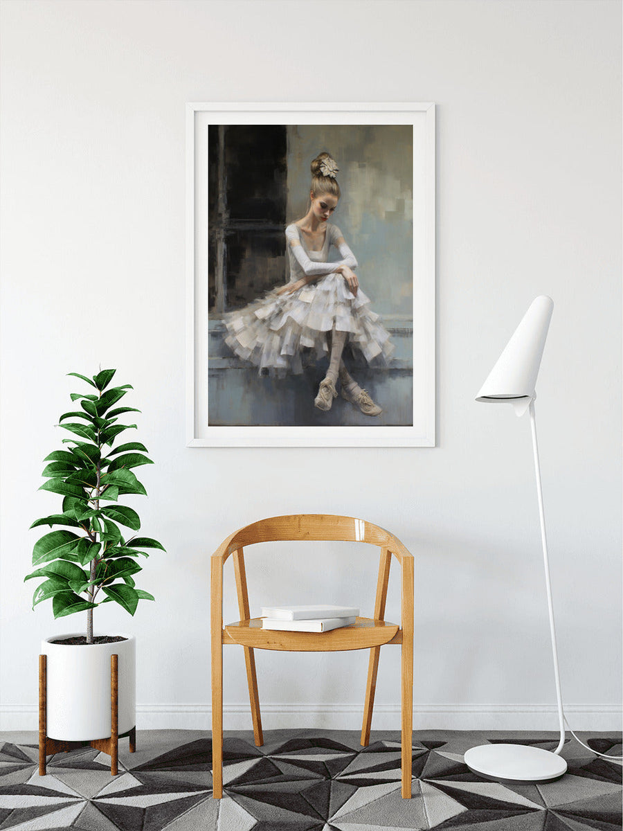 Ballerina, sitzt - Malen nach Zahlen
