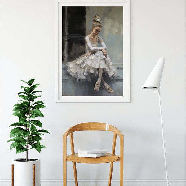 Ballerina, sitzt - Malen nach Zahlen