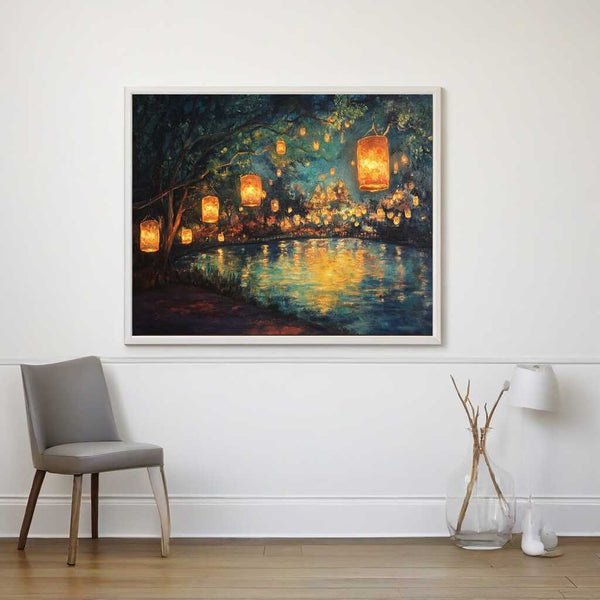 Malen nach Zahlen - Flüstern der Dämmerung, Laternen