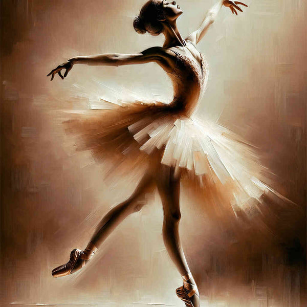 Ballerina, Tanzend – Malen nach Zahlen