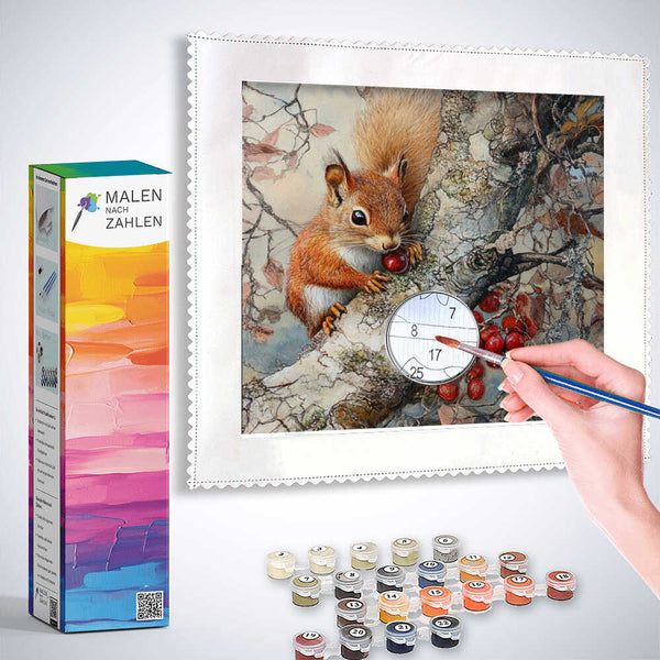 Malen nach Zahlen - Herbstzauber im Geäst