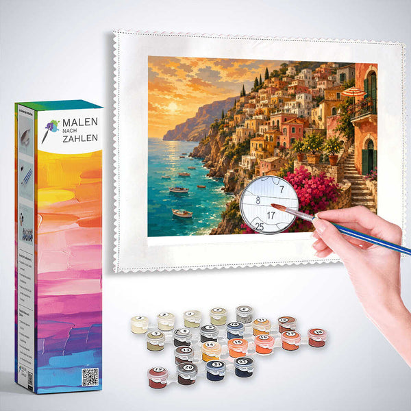 Malen nach Zahlen - Mediterranes Erwachen