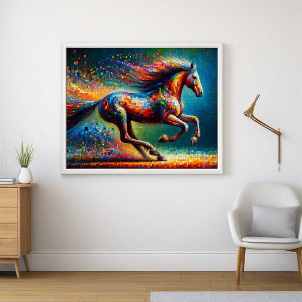 Pferd, Abstrakt – Malen nach Zahlen