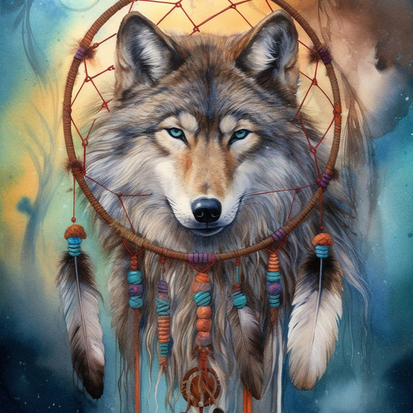 Wolf, Mystery - Malen nach Zahlen