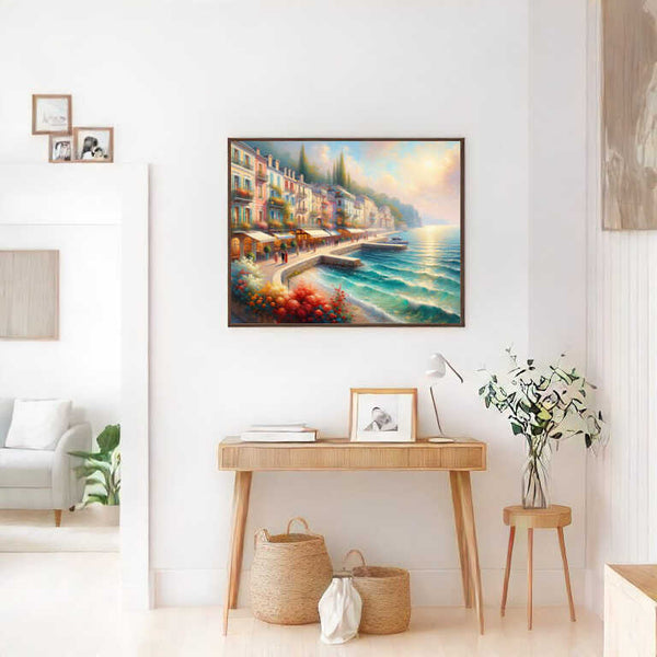 Stadt am Meer - Malen nach Zahlen