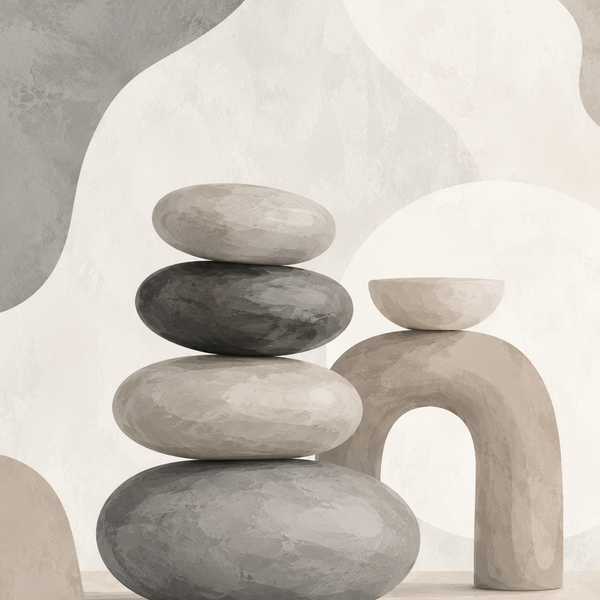 Calm Stone 4er SET - Mini Malen nach Zahlen