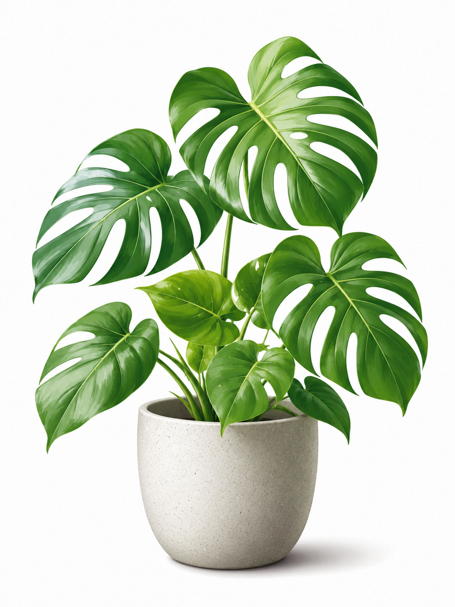 Urban Jungle 4er SET - Mini Malen nach Zahlen