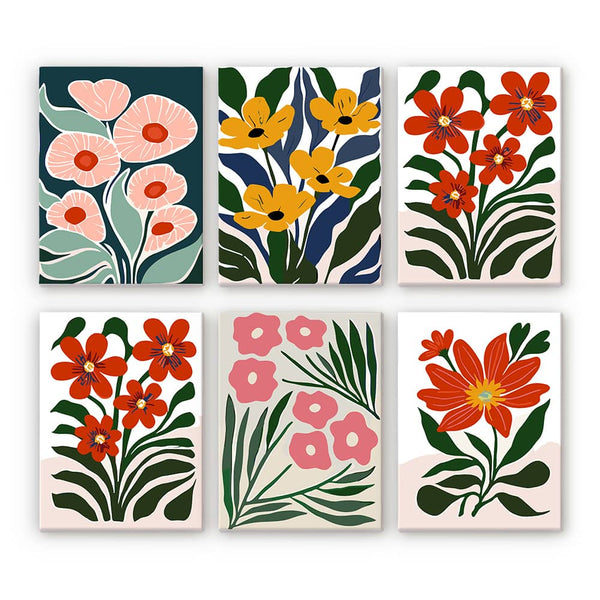 Bloom 6er SET - Mini Malen nach Zahlen
