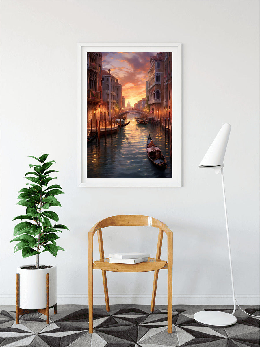 Venedig, Lichtschein - Malen nach Zahlen