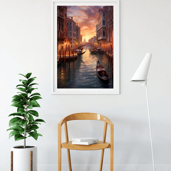 Venedig, Lichtschein - Malen nach Zahlen
