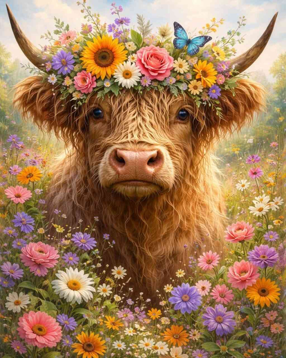 Malen nach Zahlen - Blumenkrone der Harmonie