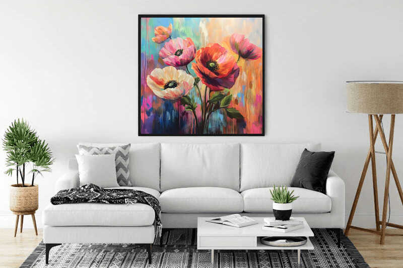 Malen nach Zahlen - Blütenpoesie im Farbenrausch