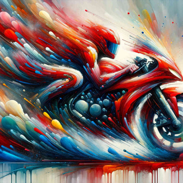 Motorrad, Abstrakt – Malen nach Zahlen