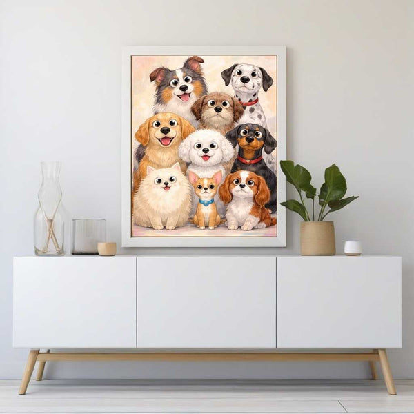 Malen nach Zahlen - Glückliche Pfoten, Ein Hauch von Verspieltheit