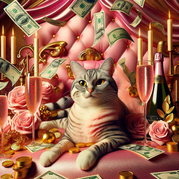 Malen nach Zahlen - Champagner Katze