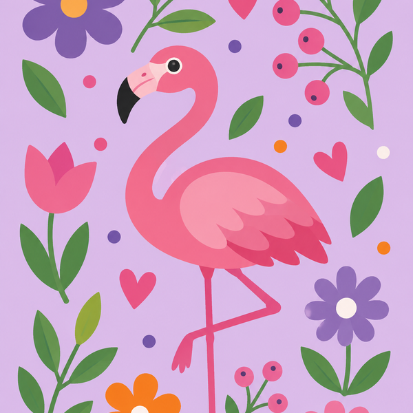 Colorful Birds 4er SET - Mini Malen nach Zahlen