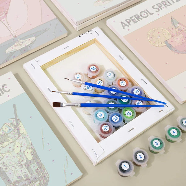 Love Cocktails 6er SET - Mini Malen nach Zahlen