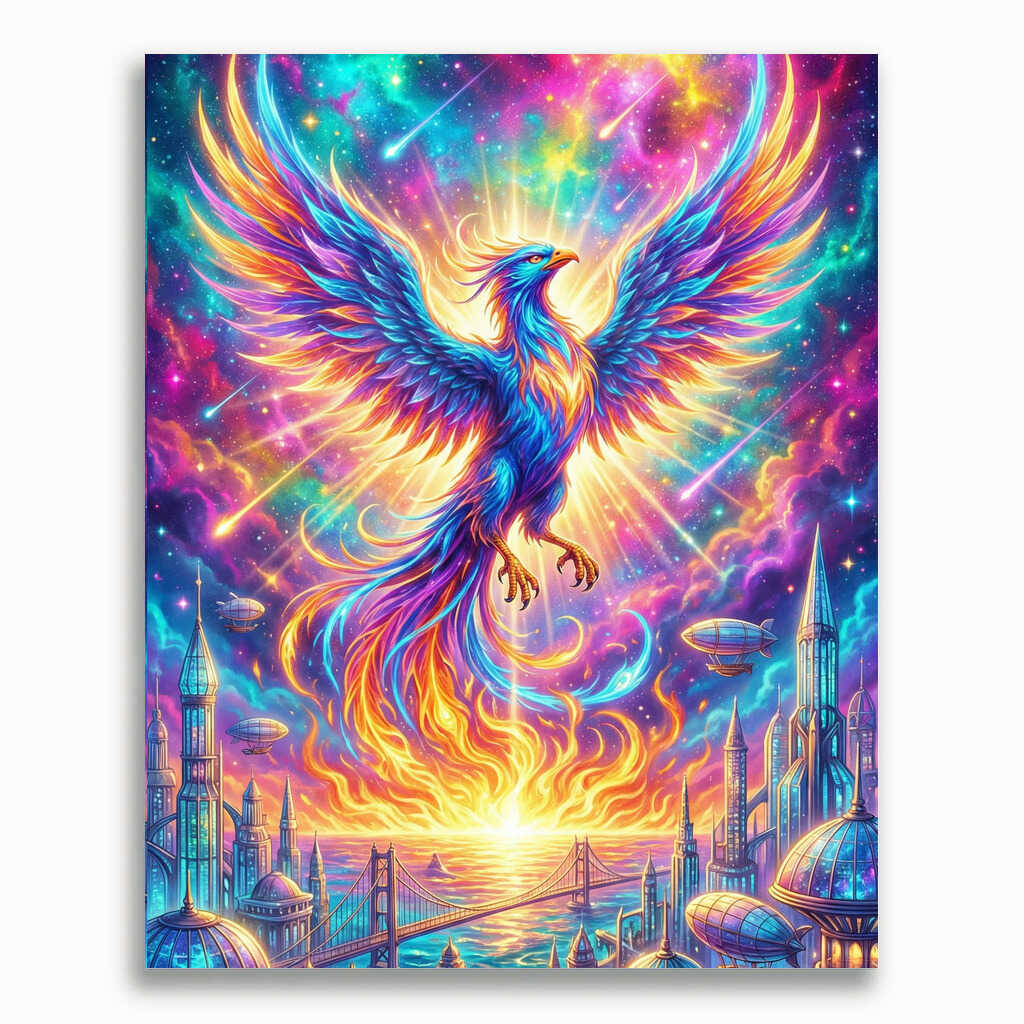 Malen nach Zahlen - Phönix der Morgenröte