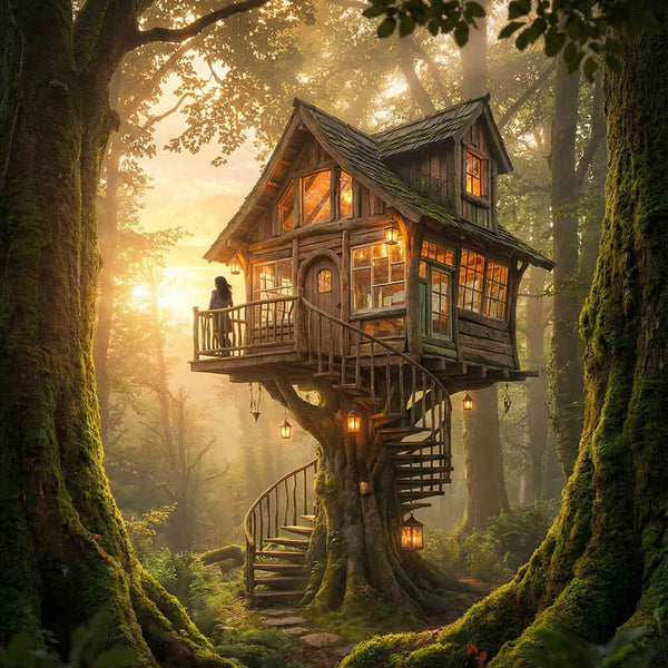 Malen nach Zahlen - Das verwunschene Baumhaus