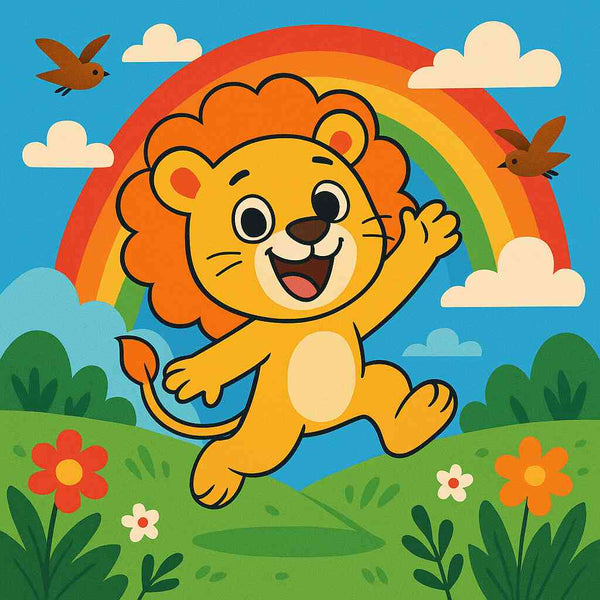 Malen nach Zahlen - Fröhlicher König der Farben