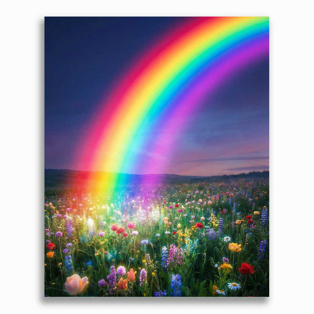 Malen nach Zahlen - Magie des Regenbogens