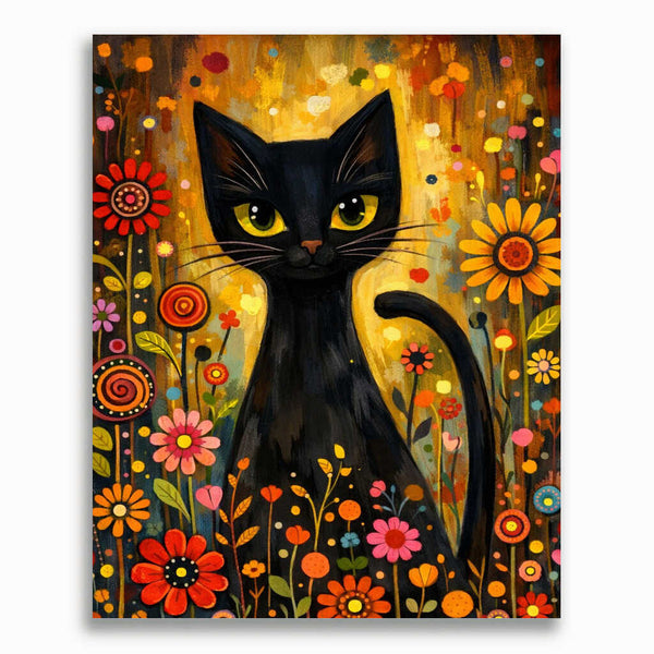 Malen nach Zahlen - Magische Begegnung im Blütenmeer