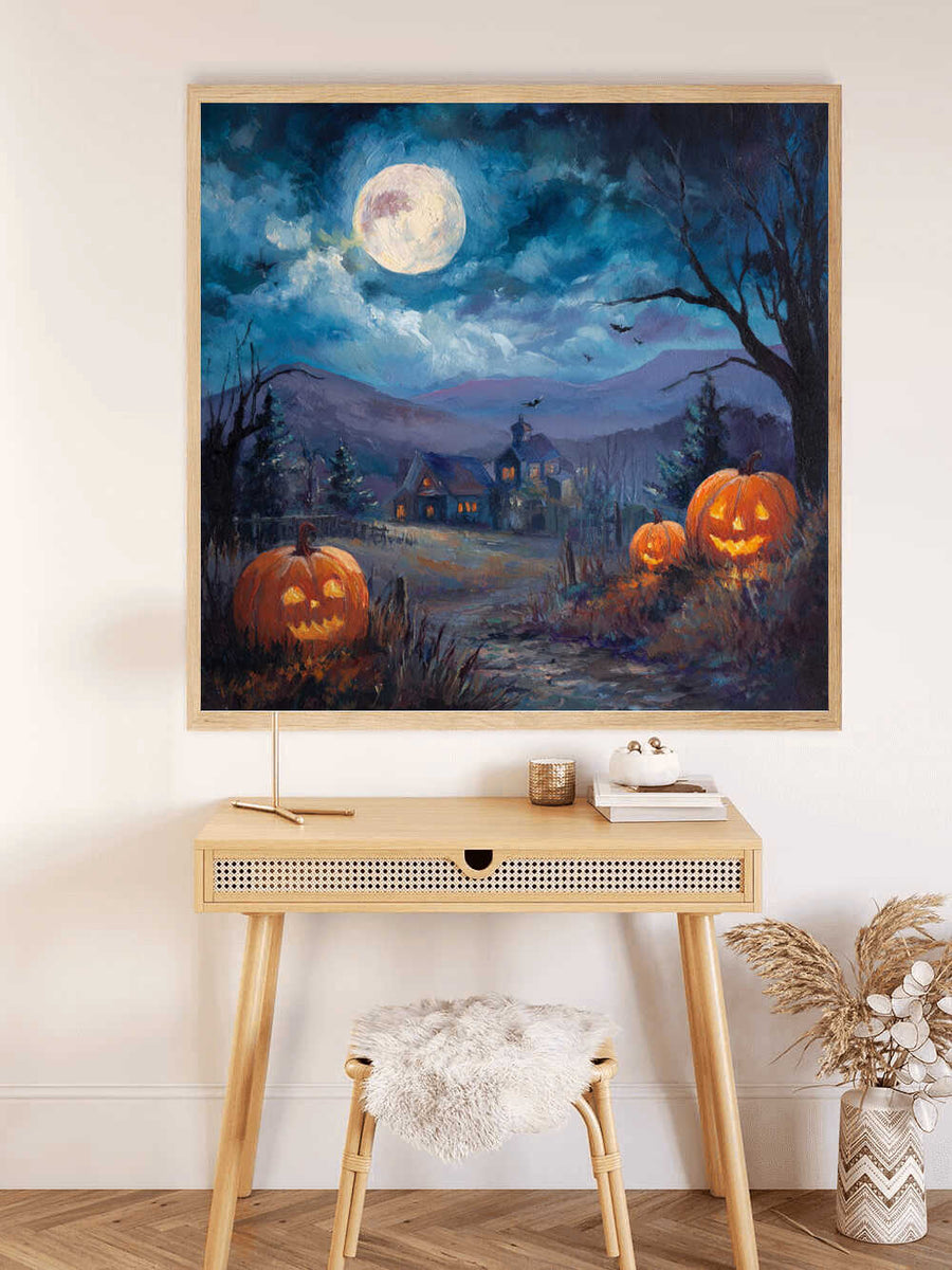 Malen nach Zahlen - Flüstern des Halloweenmondes