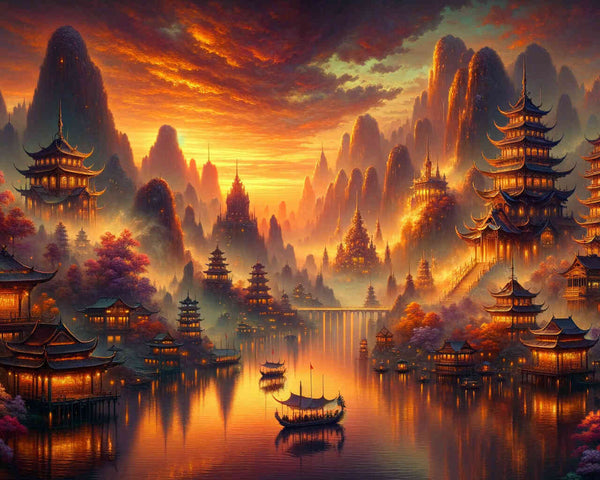 Zauberlandschaft – Malen nach Zahlen