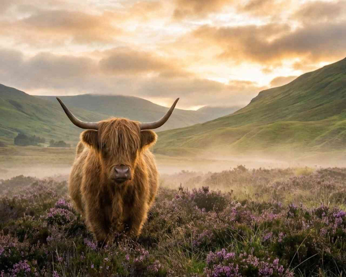 Malen nach Zahlen - Majestät des Morgens im Nebel