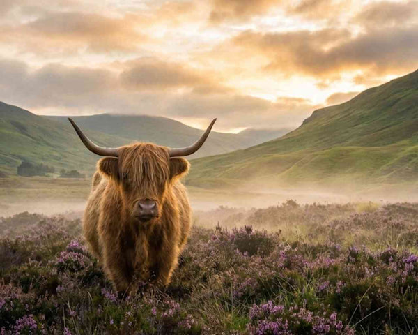 Malen nach Zahlen - Majestät des Morgens im Nebel