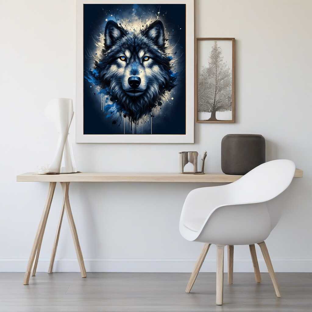 Malen nach Zahlen - Wolf Farbe