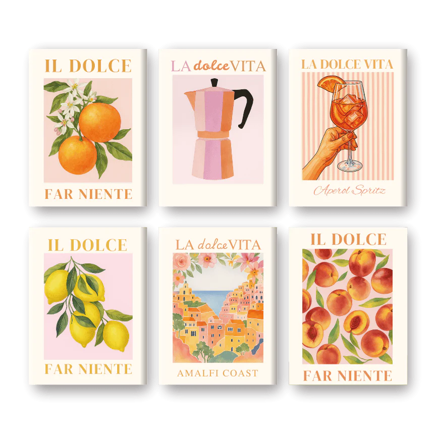 Dolce Vita 6er SET - Mini Malen nach Zahlen