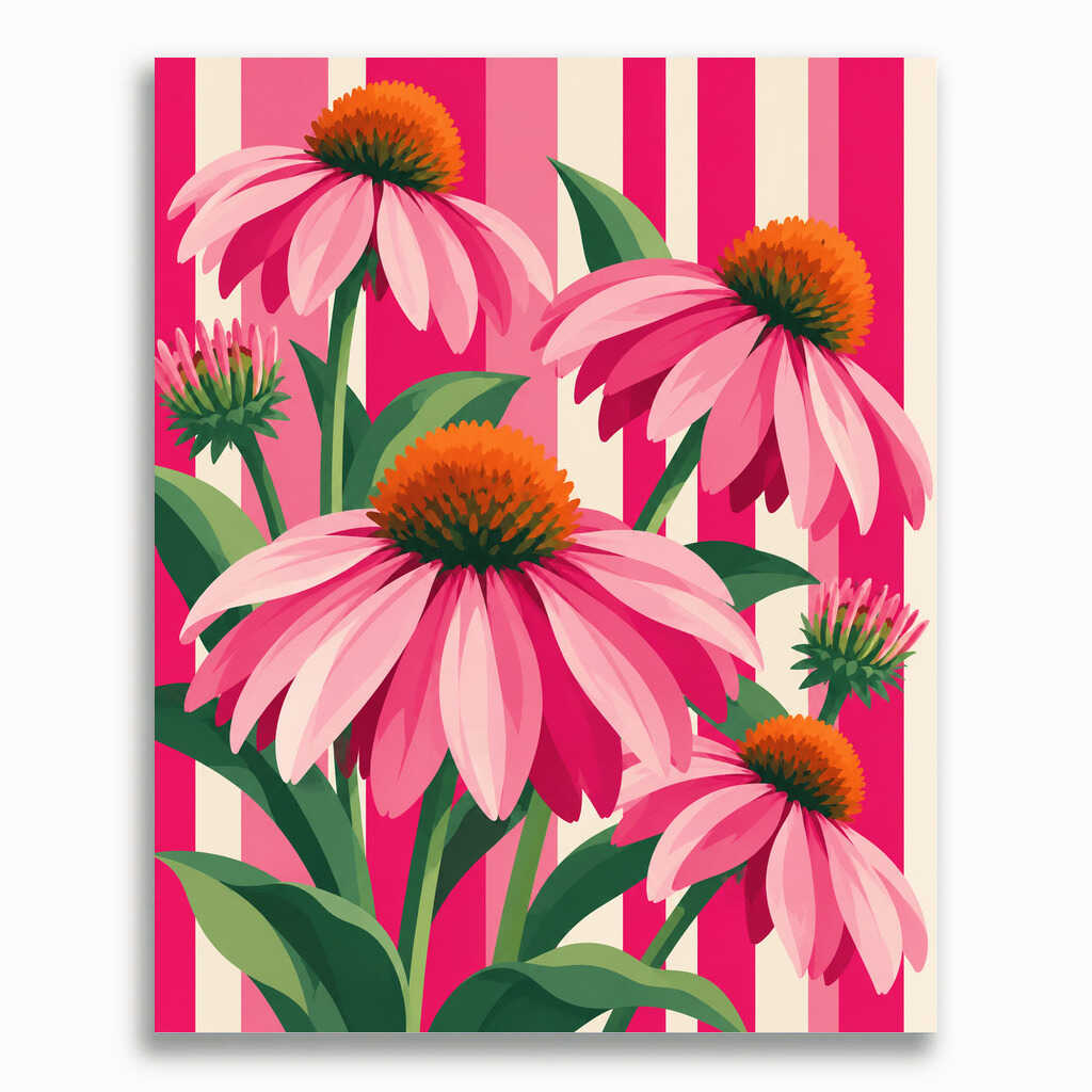 Malen nach Zahlen - Sommerträume in Pink