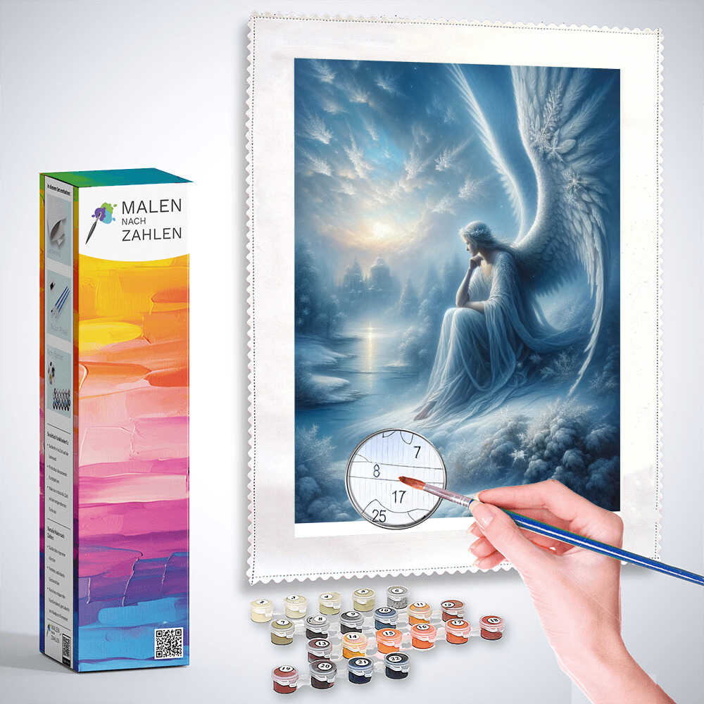 Malen Nach Zahlen Set Von Angels Craft – Traumhafte Schnurrhaare Auf 30x30 Cm Leinwand Für Anfänger & Kreative