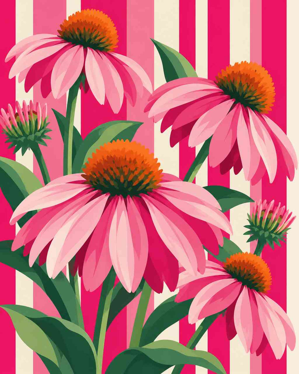 Malen nach Zahlen - Sommerträume in Pink