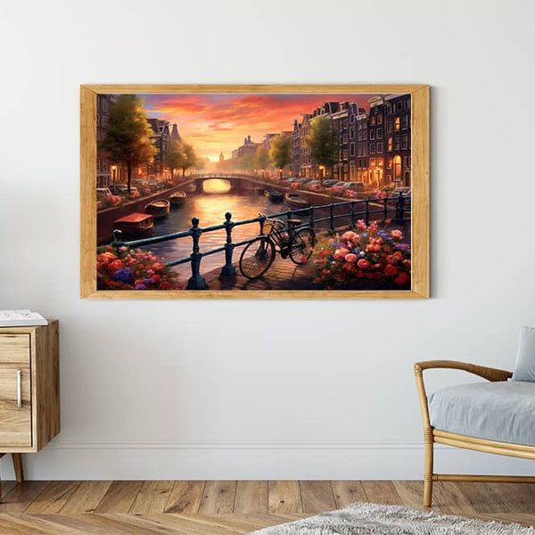 Amsterdam, Fahrräder – Malen nach Zahlen