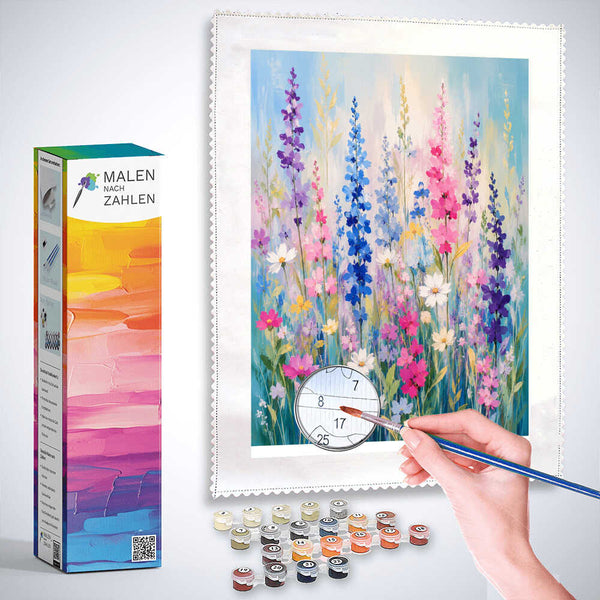 Malen nach Zahlen - Farben des Frühlingsglücks