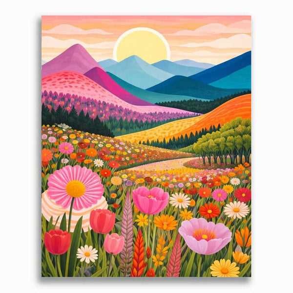 Malen nach Zahlen - Farben des Morgens