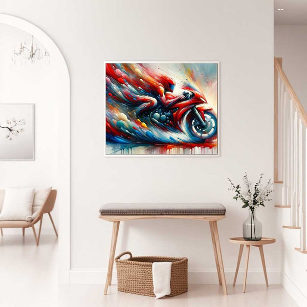 Motorrad, Abstrakt – Malen nach Zahlen