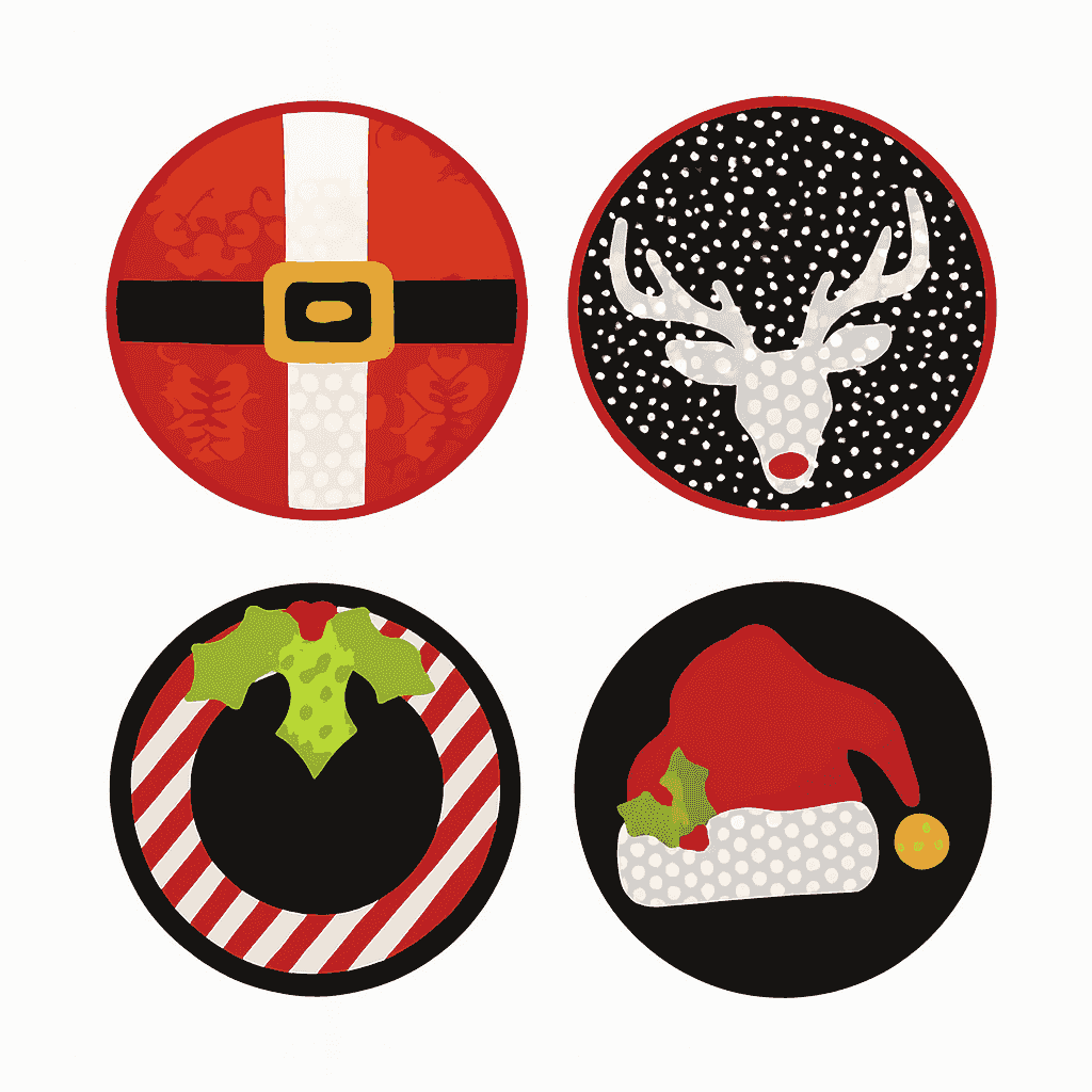 Untersetzer 4er Set, Comic- Malen nach Zahlen